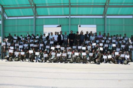 قيادة منطقة جنين تحتفل بتخريج المخيم الصيفي (نسمات صيفية1 ) في معسكر قوات الأمن الوطني (حرش السعادة)